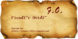 Ficsór Ottó névjegykártya